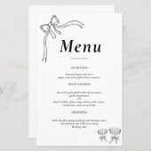 Beatrice Ribbon  Wedding Menus (Voorkant / Achterkant)