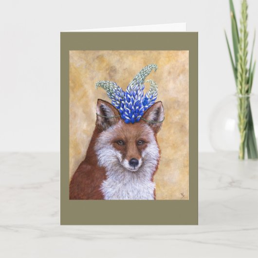 Beatrice the fox card kaart (Voorkant)