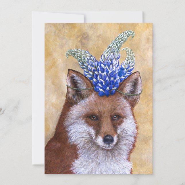 Beatrice the fox flat card (Voorkant)