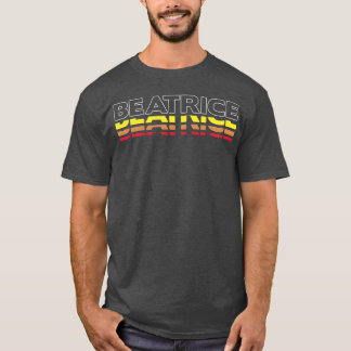 Beatrice Voornaam Grappige Vintage Zonsondergang B T-shirt