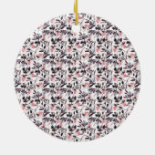 Beatrice Waterverf Floral Custom Holiday Ceramic Keramisch Ornament (Achterkant)