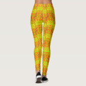 Beatrix Jimette Design, geel en oranje Leggings (Achterkant)