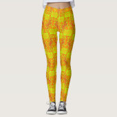 Beatrix Jimette Design, geel en oranje Leggings (Voorkant)