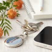 Beatrix metalen sleutelhanger (Zijkant)