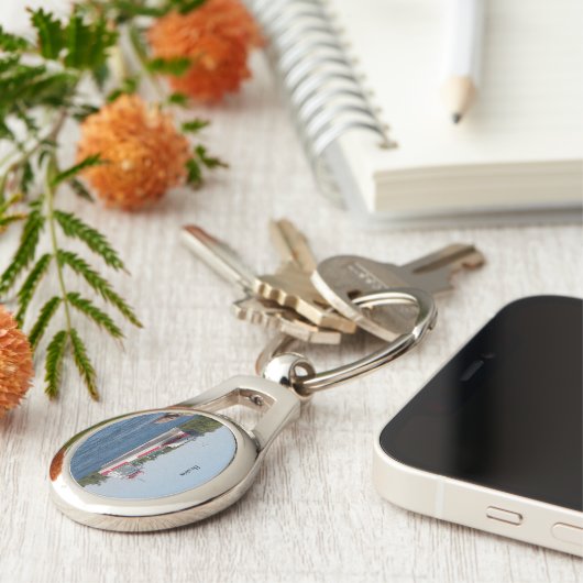 Beatrix metalen sleutelhanger (Zijkant)