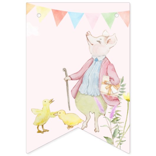 Beatrix Peter het Konijn Baby shower Vlaggetjes (Tweede vlag)