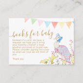 Beatrix Peter het Konijn Woodland Baby shower Informatiekaartje (Voorkant)