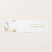 Beatrix Peter het Konijn Woodland Baby shower Kaart (Binnenkant ongevouwen)