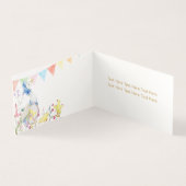 Beatrix Peter het Konijn Woodland Baby shower Kaart (Binnen)