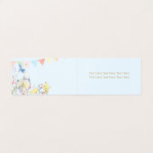 Beatrix Peter het Konijn Woodland Baby shower Kaart (Binnenkant ongevouwen)