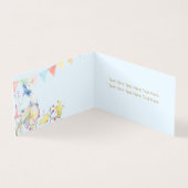 Beatrix Peter het Konijn Woodland Baby shower Kaart (Binnen)