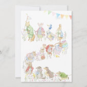 Beatrix Peter het Konijn Woodland Baby shower Kaart (Achterkant)