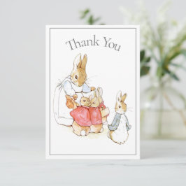 Beatrix Potter Baby shower Hartelijk dank Bedankkaart