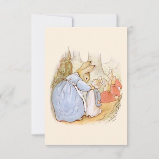 Beatrix Potter  Blank Opmerking Bedankkaart (Voorkant)