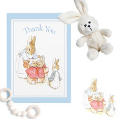Beatrix Potter Blue Baby shower bedankje Bedankkaart