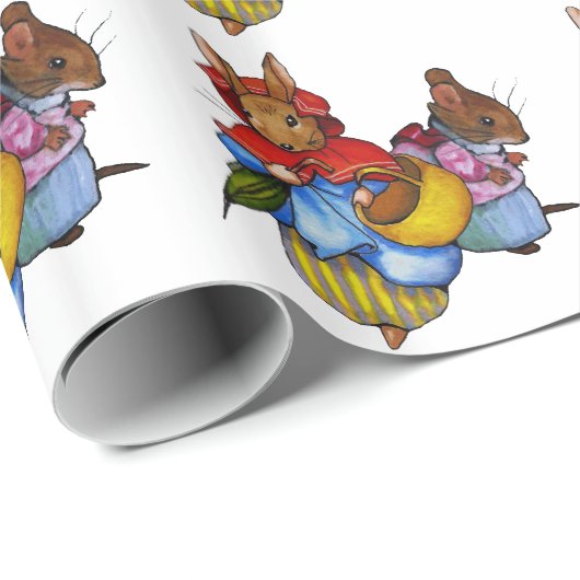 Beatrix Potter Book Characters, Original Art Cadeaupapier (Rol Hoek)