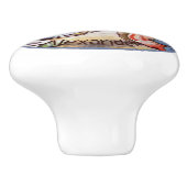 Beatrix Potter Bunny Family Ceramic Knob. Keramische Knop (Zijkant)