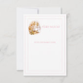 Beatrix Potter Bunny Rabbit Baby shower Bedankkaart (Achterkant)