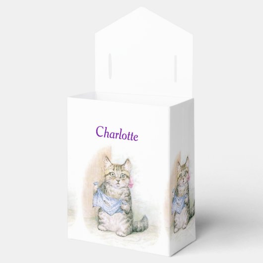 Beatrix Potter Cute Kitten Birthday Bedankdoosjes (Geopend)