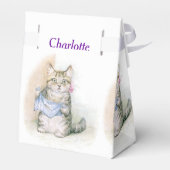 Beatrix Potter Cute Kitten Birthday Bedankdoosjes (Achterkant)
