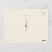 Beatrix Potter, Dame Muis, Theekopje Briefkaart (Achterkant)