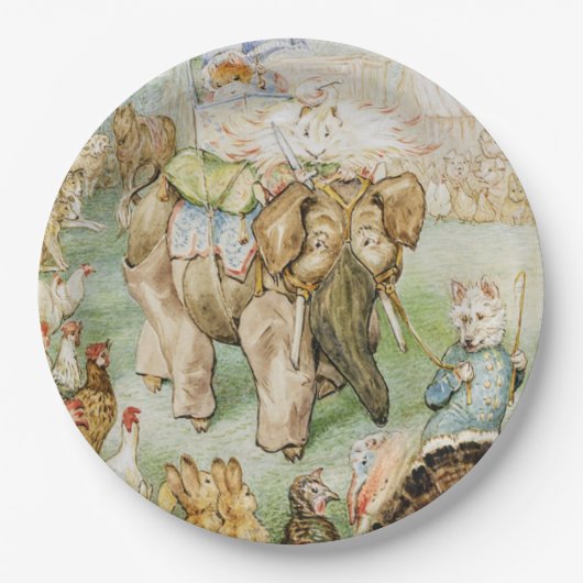 Beatrix Potter De Sprookjeskaravaan Papieren Bordje (Voorkant)