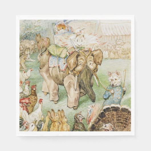 Beatrix Potter De Sprookjeskaravaan Servet (Voorkant)