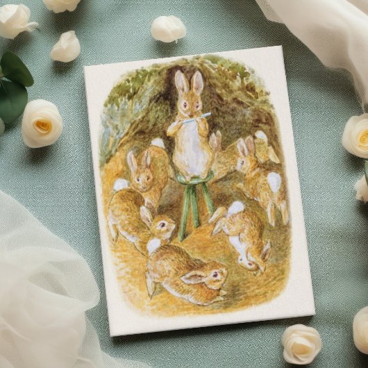 Beatrix Potter Frolicking Bunnies Briefkaart