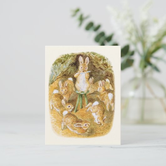 Beatrix Potter Frolicking Bunnies Briefkaart (Staand voorkant)