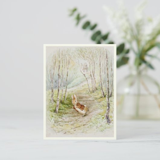 Beatrix Potter Het verhaal van Benjamin Bunny Briefkaart (Staand voorkant)