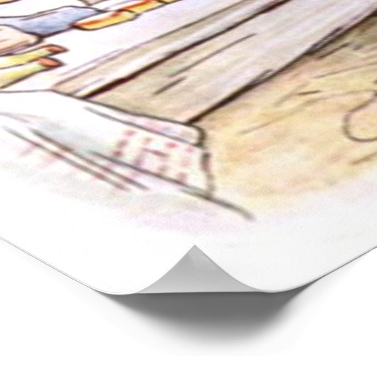 Beatrix Potter Het Verhaal van Benjamin Bunny Pete Poster (Hoek)