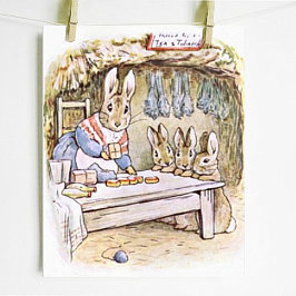 Beatrix Potter Het verhaal van Benjamin Bunny Pete Poster