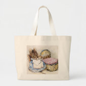 Beatrix Potter, Hunca Munca, Antiek Grote Tote Bag (Voorkant)