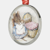 Beatrix Potter, Hunca Munca, Moeder Muis Metalen Ornament (Links)