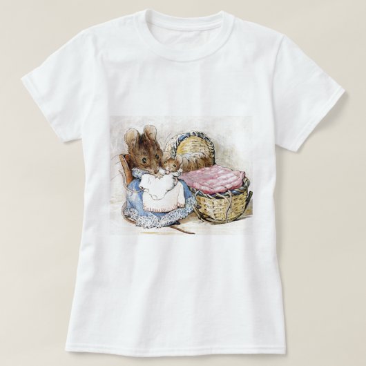 Beatrix Potter, Hunca Munca, Moeder Muis, Op maat T-shirt (Design voorkant)