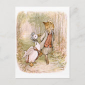 Beatrix Potter, Jemima Puddle Duck, meneer Tod Briefkaart (Voorkant)
