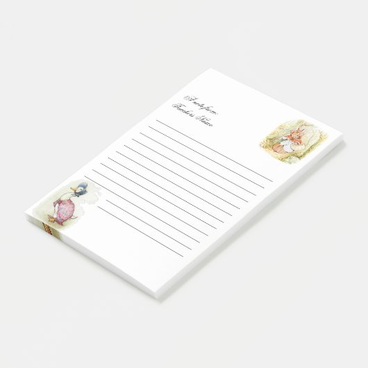 Beatrix Potter, Jemima Puddle Duck Mrs. Rabbit Post-it® Notes (Schuin)
