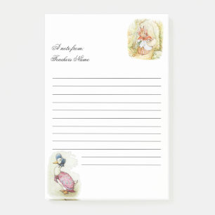 Beatrix Potter, Jemima Puddle Duck Mrs. Rabbit Post-it® Notes