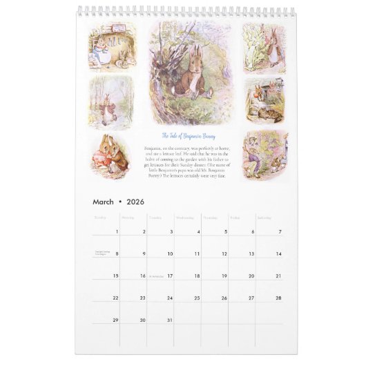 Beatrix Potter Kalender (Mar 2026)