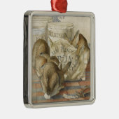 Beatrix Potter kerstbunnies Metalen Ornament (Rechts)