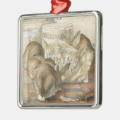 Beatrix Potter kerstbunnies Metalen Ornament (Links)