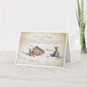 Beatrix Potter Kerstgroeten Vakantie Feestdagen Kaart (Voorkant)