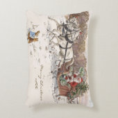 Beatrix Potter Kerstkonijnen en Kerstman Accent Kussen (Voorkant(Verticaal))