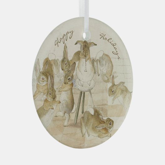  Beatrix Potter Kerstvakantie Glas Ornament (Voorkant Rechts)