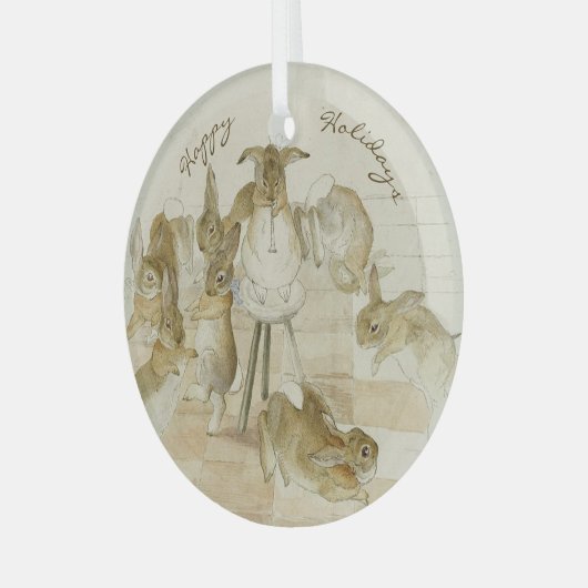  Beatrix Potter Kerstvakantie Glas Ornament (Voorkant links)