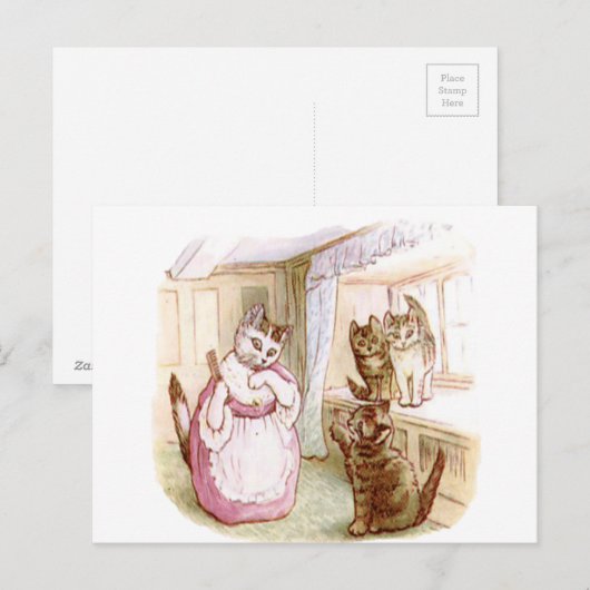 Beatrix Potter, Kinderboeken, Kittens Briefkaart (Voorkant / Achterkant)
