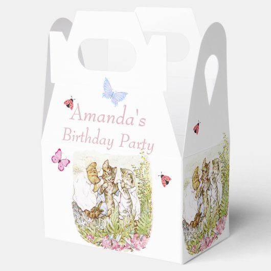 Beatrix Potter Kittens Birthday Party Bedankdoosjes (Geopend)