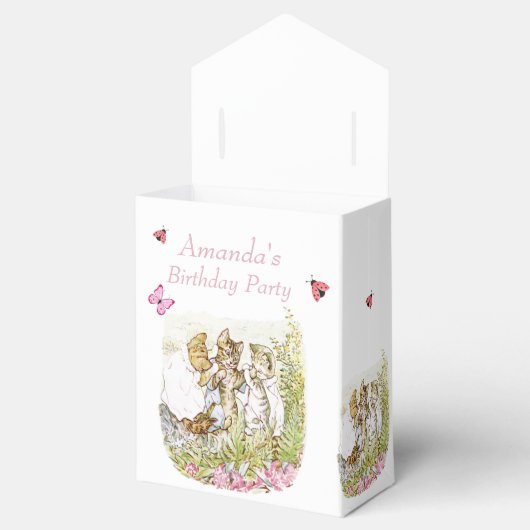 Beatrix Potter Kittens Birthday Party Favor Box Bedankdoosjes (Geopend)