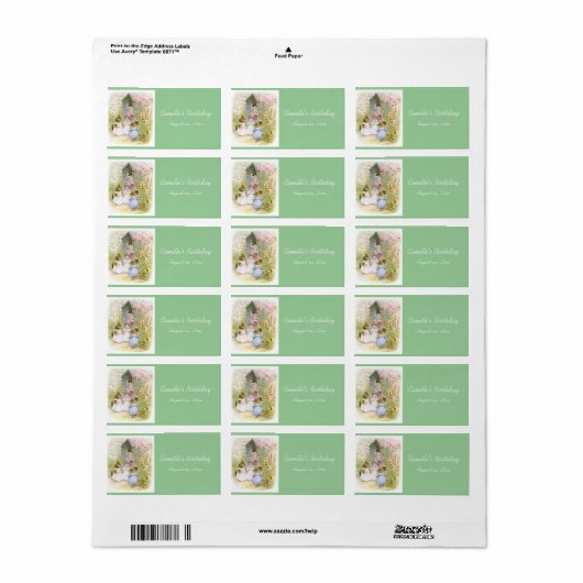 Beatrix Potter, Kittens, Custom, Favor Labels (Full Sheet)