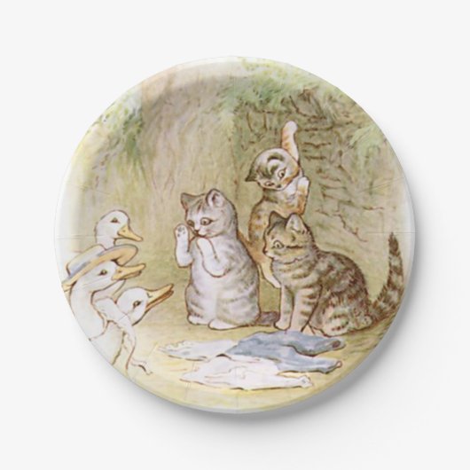 Beatrix Potter, Kittens, Eenden Papieren Borden Bordje (Voorkant)